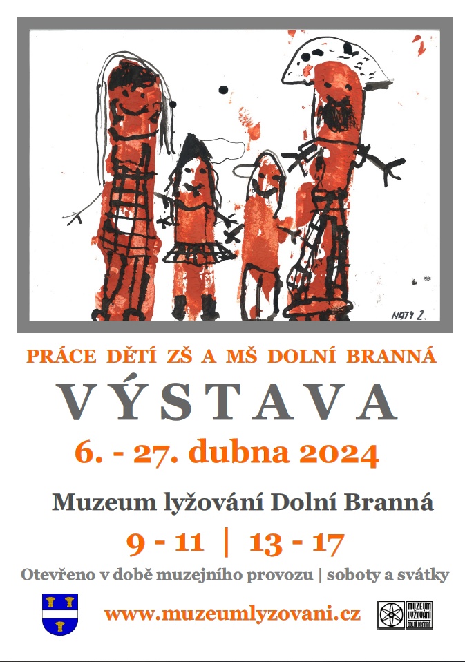 Výstava - práce dětí ZŠ a MŠ Dolní Branná